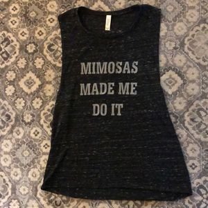Mimosa tank women’s size medium black dark grey